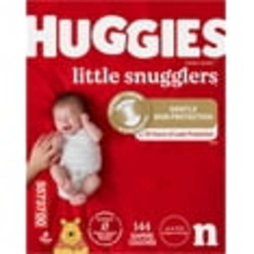 Huggies Little Snugglers Baby Diapers, Size Newborn (up to 10 lbs), 144 Ct