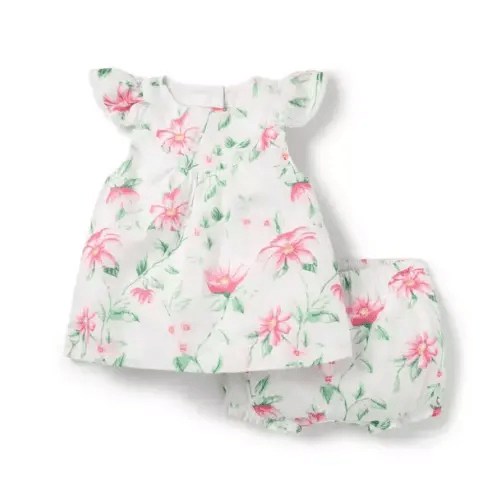 Baby White Floral Baby Floral Matching Set by Janie and Jack