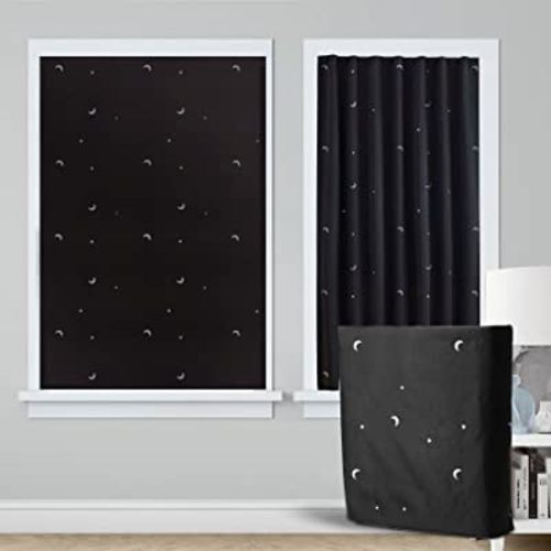 Goabroa Portable Baby Travel Windows Blackout Curtain, 78"x 50"