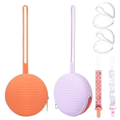 sopkdey Pacifier Case,Pacifier Holder Case/Pacifier Holder/BPA Free Traveling Baby Essentials Set