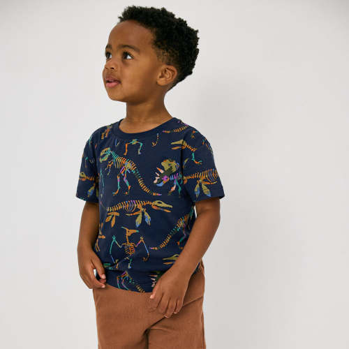 Fossil Quest Relaxed Tee | Little Sleepies