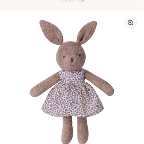 Little Bunny Plush - Cocoa Brown Vintage Floral