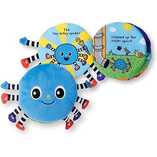 Melissa & Doug K's Kids Itsy-Bitsy Spider 8-Page Soft Activity Book for Babies and Toddlers