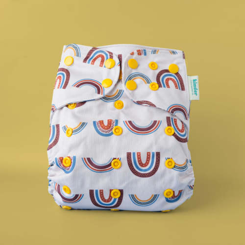 Patterned Pocket Cloth Diaper with Athletic Wicking Jersey