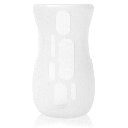 Olababy Silicone Sleeve for Avent Natural Glass Baby Bottles (8 oz, Translucent)