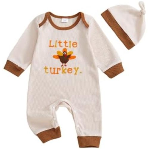 Thanksgiving Baby Boy Outfit My First Thanksgiving Little Turkey Romper Onesie Fall Newborn Halloween Clothes