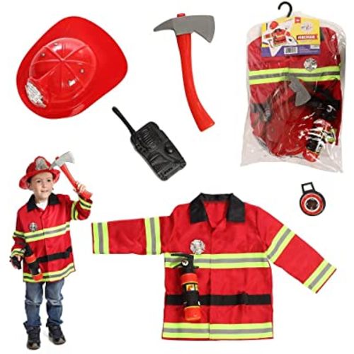 DRESS 2 PLAY Costumes for Kids with Accessories- Ages 3-7- Firefighter, Handyman