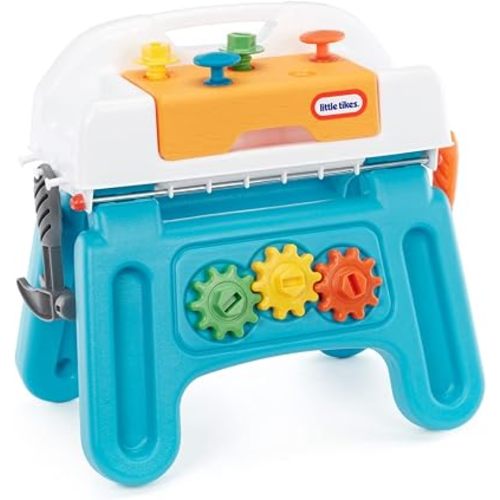 Little Tikes Play@Home First Tool Bench Pretend Workbench for Kids, White