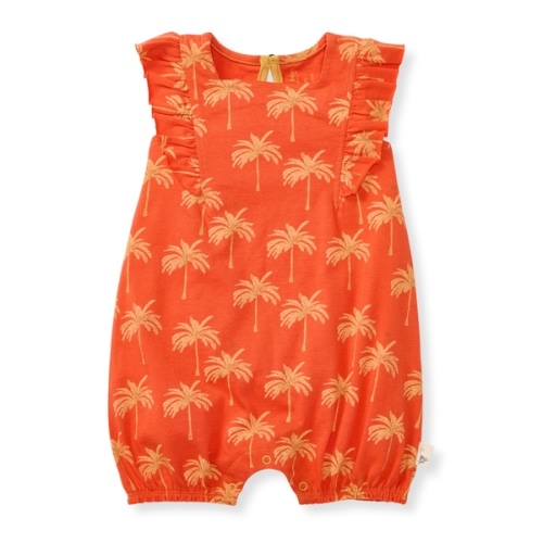 Golden Palms Organic Baby Girl Romper