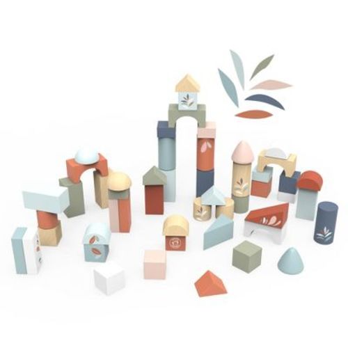 Speedy Monkey Wooden Building blocks (50 pieces)