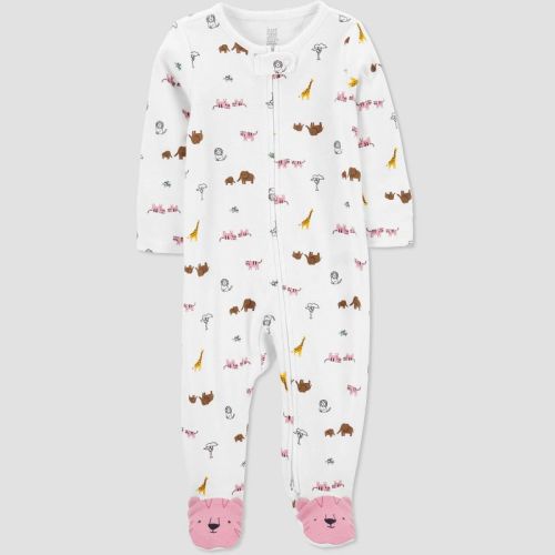 Baby Girls' Tiger Footed Pajama - Just One You® made by carter's Rose