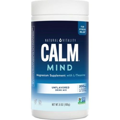 Natural Vitality Calm Mind Unflavored Magnesium Supplement Drink Mix – 6 Oz