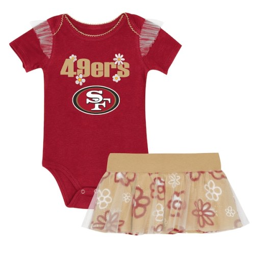 Girls Infant San Francisco 49ers Outerstuff My Team Rocks Bodysuit and Skirt Set