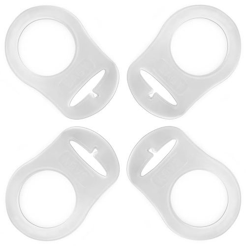 PUTSKA Pacifier Silicone Adapter Rings for Pacifier Holder and Clip MAM-Compatible