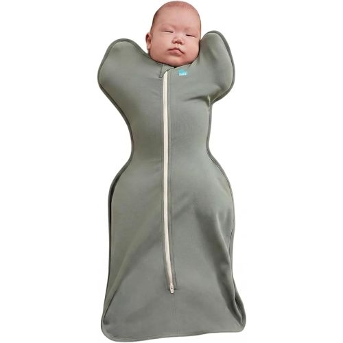 Love to Dream Swaddle UP, Baby Sleep Sack, Self-Soothing Swaddles for Newborns, Improves Sleep, Snug Fit Helps Calm Startle Reflex, New Born Essentials for Baby, 1.0 TOG, Newborn 5-8.5 lbs, Deep Olive
