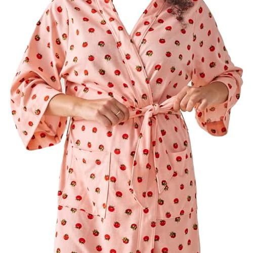 womens Cotton Cozy Knit Robe (Extended Size Range)