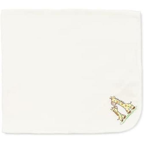 Little Me Baby Boys' Giraffe Swaddling Receiving Blanket