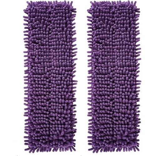 2 Pack Pet System Microfiber Sweeping Pad for Bona Mops, Reusable Pet Replacement Mop Pad for Multi-Surface Floors, 18 Inch Washable Cleaning & Dusting Pads, Attracts & Picks Up Pet Hair