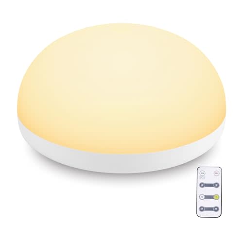 LEDIKON Baby Night Light,Touch Control Night Light for Baby Nursery with Remote and Timer - Rechargeable and Portable Night Light for Breastfeeding,Dimmable Nursery Light with 2 Color Modes