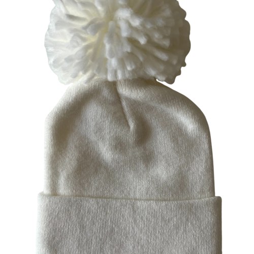 White Pom Pom hat