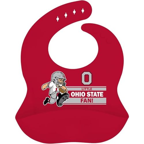 Baby Fanatic NCAA Silicone Bib - Premium Quality, Educational, and Fun Activity for Kids and Families