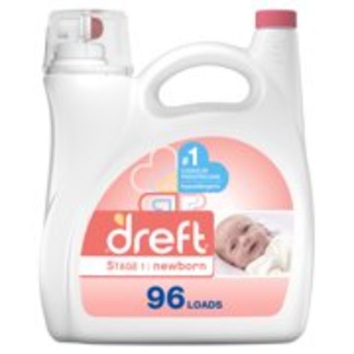 Dreft Stage 1: Newborn 96 Loads, Liquid Laundry Detergent, 150 Fl Oz