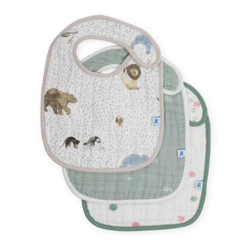 Cotton Muslin Classic Bib (3 Pack)