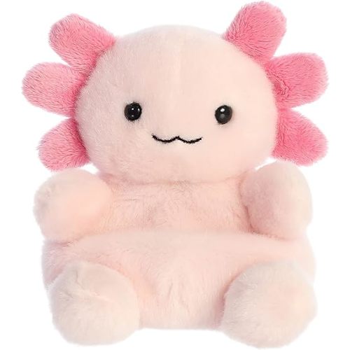 Aurora® Adorable Palm Pals™ Ax Axolotl™ Stuffed Animal - Pocket-Sized Play - Collectable Fun - Pink 5 Inches