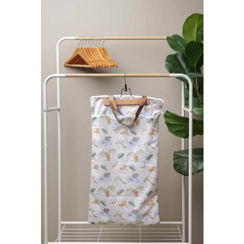 Patterned Large Zipper Hanging Wet Bag, Laundry Bag with Handles