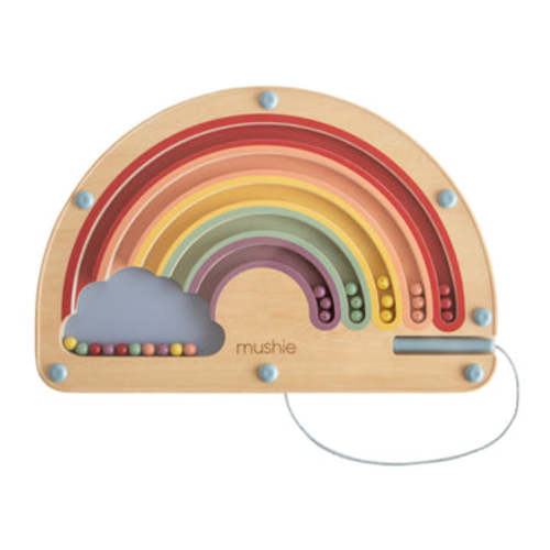 Wooden Magnetic Rainbow Maze – Mushie