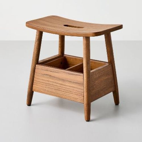 Storage Stool with Compartments Aged Oak - Hearth & Hand™ with Magnolia