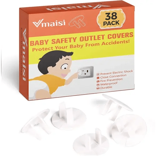 38 Pack Outlet Covers ChildProof Plug Protector - Vmaisi Baby Proofing Electrical Safety Outlet Plugs