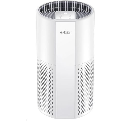 Afloia Air Purifier for Home, 4-in-1 Washable Filter for Allergies, Covers Up to 1076 ft², Quiet Operation, Auto Shut-Off & Night Light, Removes Pet Dander, Pollen, Dust, Mold, and Smoke, White,Pluto
