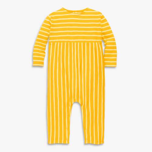 Baby long sleeve explorer romper in stripe | Primary.com