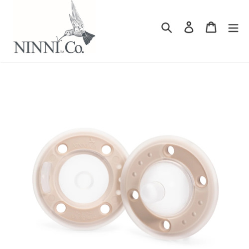 Ninni Pacifier- Oatmeal 2 Pack Pacifier Like Breast – Ninni Co