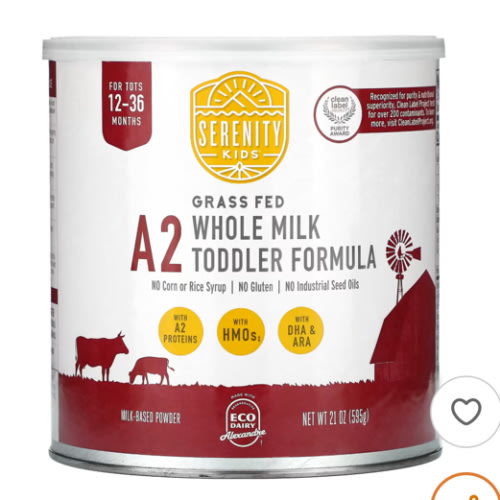 A2, Fórmula para niños pequeños alimentados con leche entera y alimentados con pasturas 595 g (21 oz)