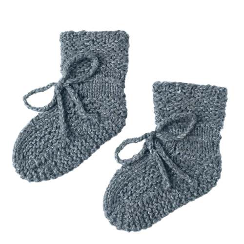 Quincy Mae - Knit Baby Booties - Ocean