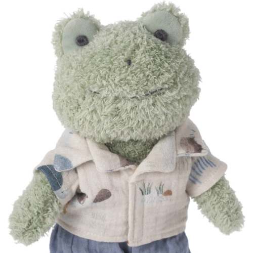 Pond Friends Boxed Frog Plush Toy, Green - Elegant Baby | Maisonette