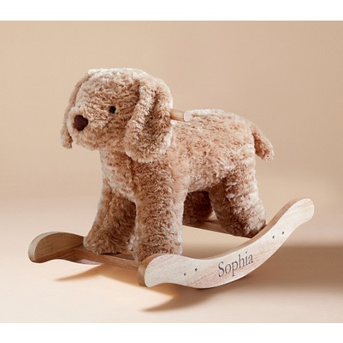 Labradoodle Plush Nursery Rocker
