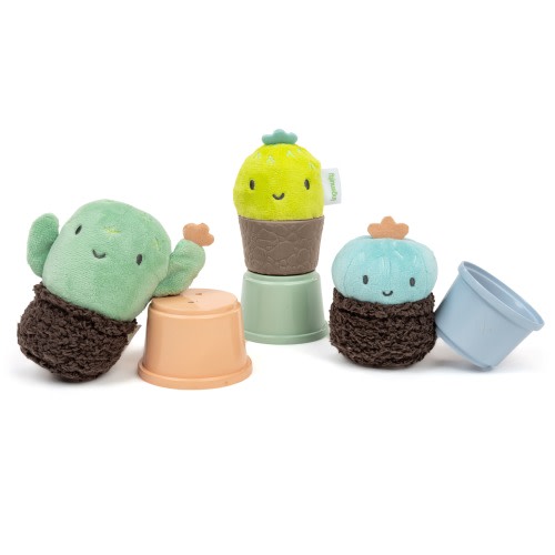 Ingenuity Calm Springs Nesting Rattles for Baby 3 Months +, Unisex