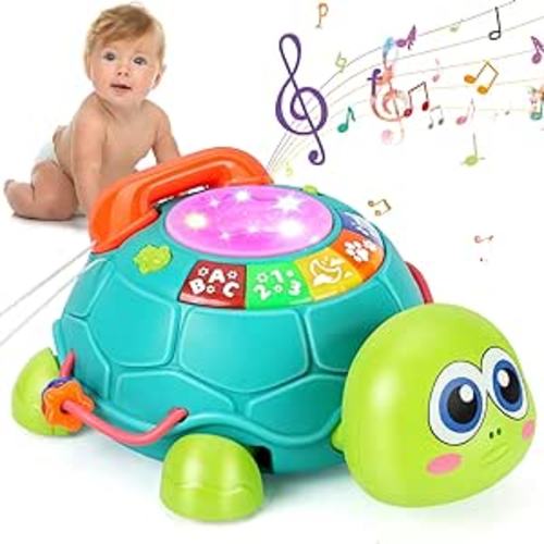 Amazon.com: Musical Turtle Baby Toys 6 to 12 Months, Infant Light up Music Toys Tummy Time Development, Crawling Toy for 7 8 9 10+ Month Old, Easter Christmas for Babies 4 5 6 12 Month Boy Girl : Toys & Games