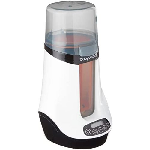 Baby Brezza Bluetooth Safe & Smart Bottle, Breastmilk & Food Warmer, 2 Settings to Safely Warm, Operate from Phone, Works with All Bottles, Glass, Plastic, Small, Large, White