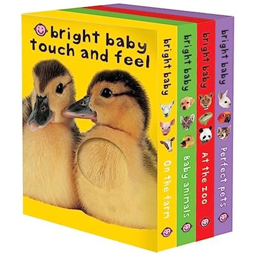 Bright Baby Touch & Feel Boxed Set: On the Farm, Baby Animals, At the Zoo and Perfect Pets (Bright Baby Touch and Feel)