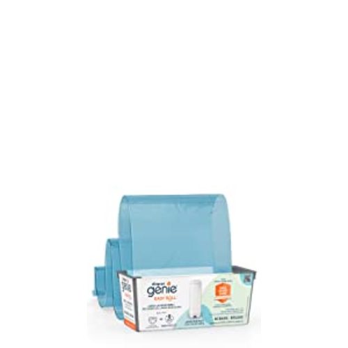 Diaper Genie Refill Bags 270 Count (Pack of 4) with Max Odor Lock | Holds Up to 1080 Newborn Diapers - 4-Pack Bonus