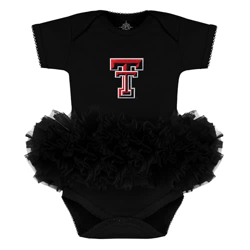 Creative Knitwear College Baby Tutu Bodysuit Dress-Team Logo, Multiple Colors, for Girls (0-12 Months)