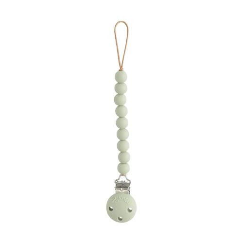 mushie 100% Silicone Baby Pacifier Clip BPA Free | Hera (Sage)