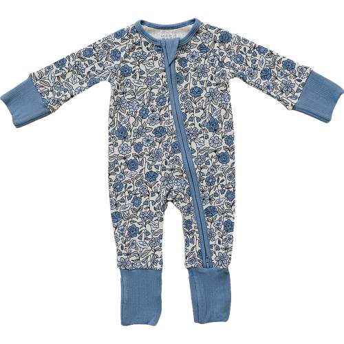 Mebie Baby Dark Green Daisy Bamboo Zipper
