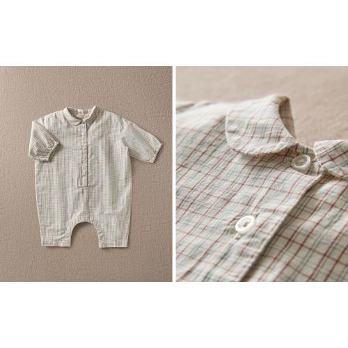 CHILDREN’S CHECK FOOTED ROMPER - Baby 0-18 months - KIDS - CLOTHING AND SHOES | Zara Home United States of America