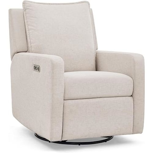 Delta Children babyGap Harlowe Power Recliner with USB-A and Type-C Ports Greenguard Gold Certified – Stain-Resistant Performance Fabric is Oeko-TEX Standard 100 Certified, Sand