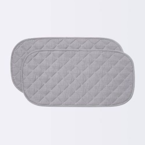 Muslin Changing Pad Liner - Cloud Island™ Gray - 2pk